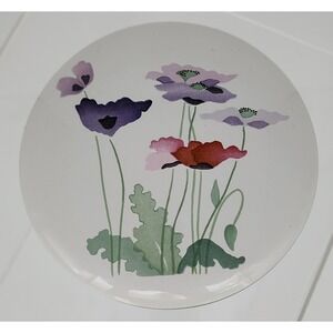 Block Bernarda Midsummer Lidded Bowl Portugal Floral Poppies Gerald Gulotta